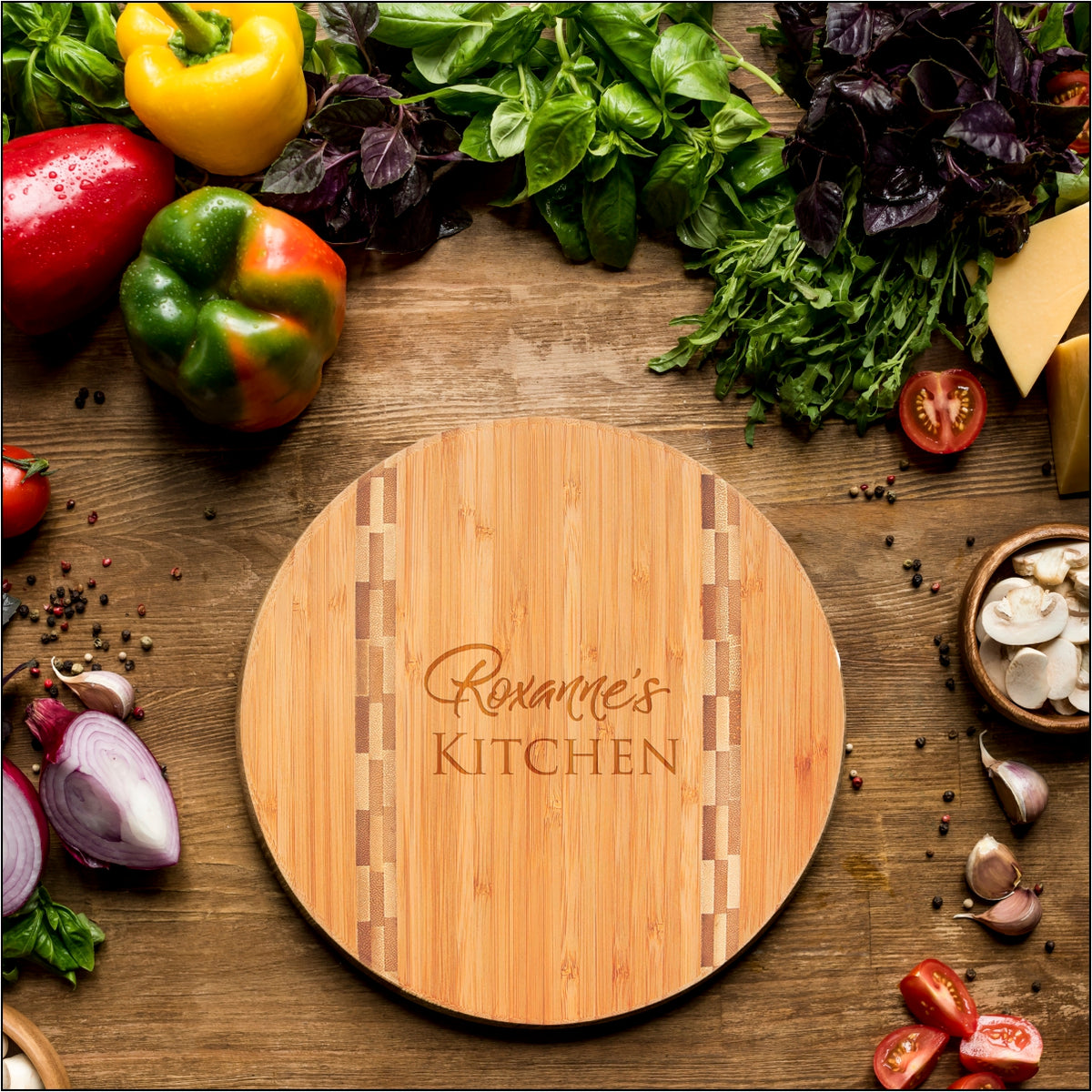 Round Bamboo Cutting Board 11.75