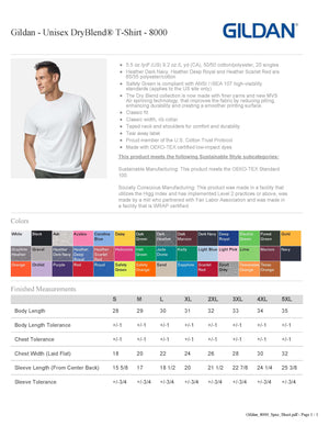 Gildan DryBlend 50/50 T-shirt