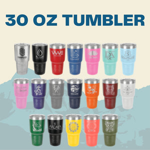 15% OFF LASER ENGRAVED TUMBLERS