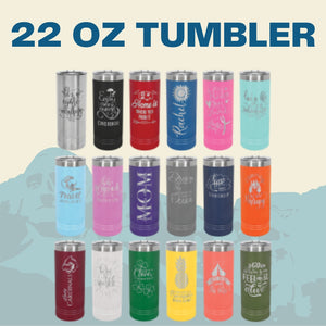 15% OFF LASER ENGRAVED TUMBLERS