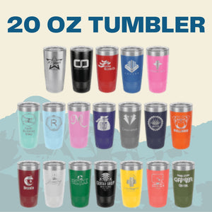 15% OFF LASER ENGRAVED TUMBLERS